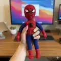 The Spiderman Amigurumi Pattern step 1 - construction progress
