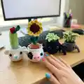 Planter Amigurumi Pattern step 4 - final assembly and finishing