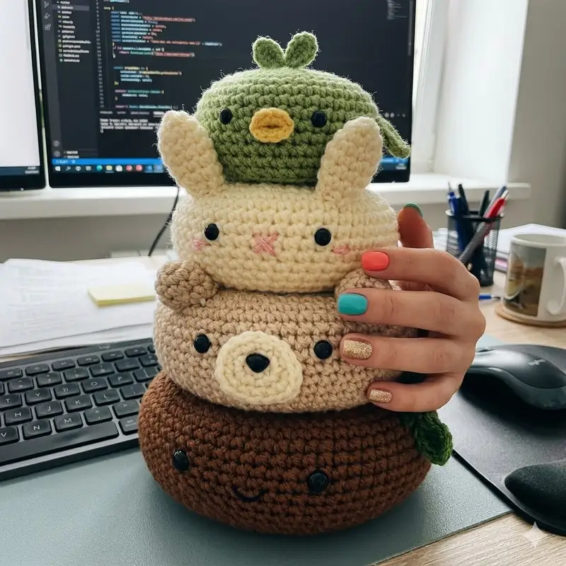 Complimentary Intermediate crochet pattern: Forest Friends Amigurumi Pattern - Simple to follow guide