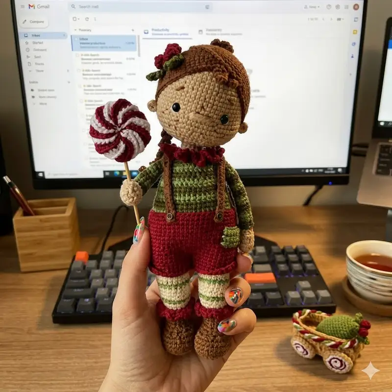 Complimentary Intermediate crochet pattern: Alice the Doll Amigurumi Pattern - Simple to follow guide