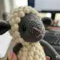 Bobble Sheep Amigurumi Pattern step 3 - details and accessories