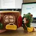 Mr. Fox and His House Amigurumi Pattern step 2 - assembly progress