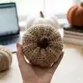 Crochet Pumpkin Pattern step 4 - final assembly and finishing