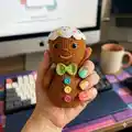 Gingerbread Amigurumi Pattern step 1 - construction progress