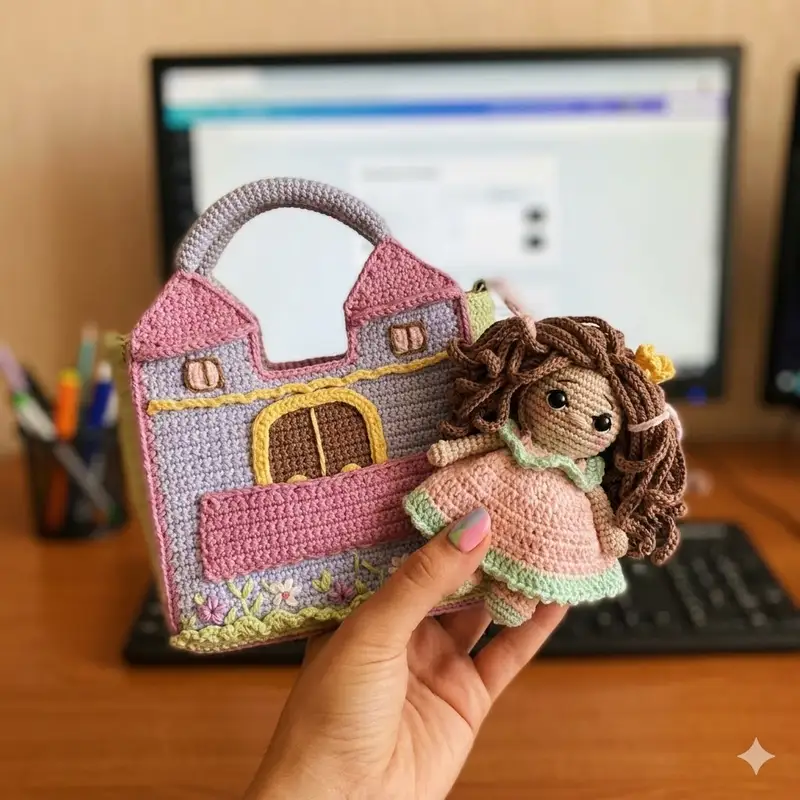 Quality crochet pattern: Castle For A Princess Amigurumi Pattern - Intermediate level guide with complete instructions