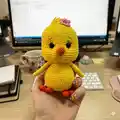 Cute Chick Amigurumi Pattern step 2 - assembly progress