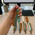 Highline Wristlet Keychain Pattern step 1 - construction progress