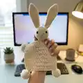 Boho Bunny Amigurumi Pattern step 1 - construction progress
