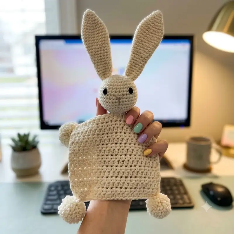 Complimentary Intermediate crochet pattern: Boho Bunny Amigurumi Pattern - Simple to follow guide