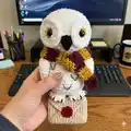 Eira Owl Amigurumi Pattern step 4 - final assembly and finishing