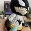 Mini Batman Amigurumi Pattern step 3 - details and accessories