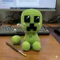 Creeper Amigurumi Pattern step 3 - details and accessories
