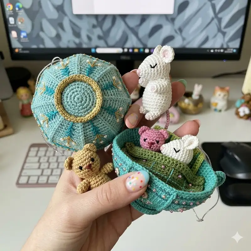 Complimentary Intermediate crochet pattern: Not Even A Mouse Pattern - Simple to follow guide