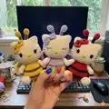Spring Kitty Amigurumi Pattern step 1 - construction progress