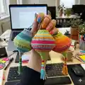 Boho Summer Lampion Amigurumi Pattern step 2 - assembly progress