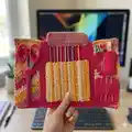 Crochet Hook Case Pattern step 1 - construction progress