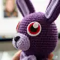 Bonnie Amigurumi Pattern step 3 - details and accessories