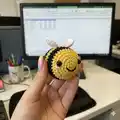 Crocheted Bumblebee Amigurumi Pattern step 3 - details and accessories