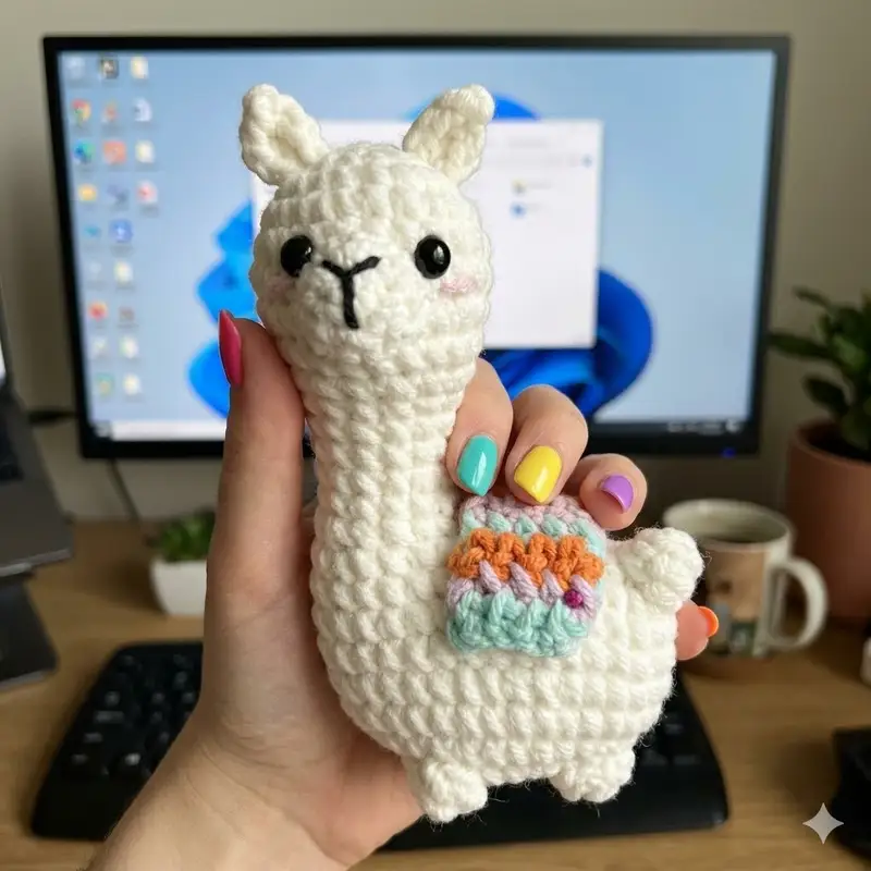 Complimentary Beginner Friendly crochet pattern: Llama No Sew Amigurumi Pattern - Simple to follow guide