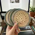 Circular Coasters Pattern step 3 - details and accessories