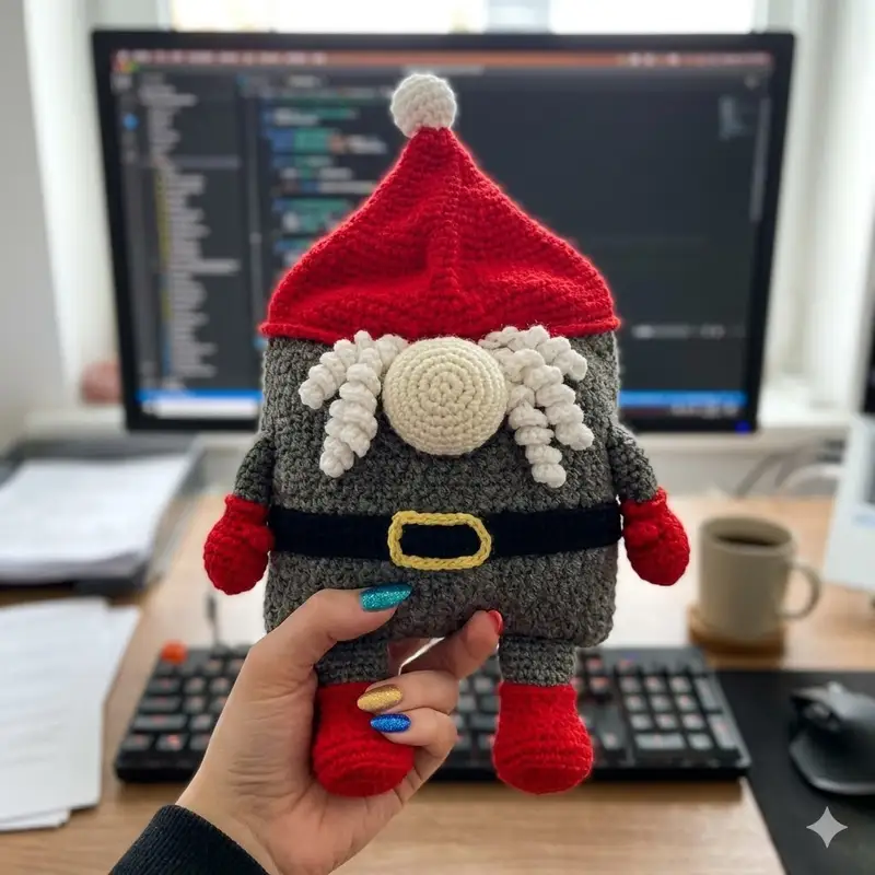 Complimentary Intermediate crochet pattern: Gnome pillow Amigurumi Pattern - Simple to follow guide