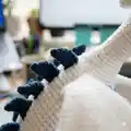 Lugia Plushie Amigurumi Pattern step 2 - assembly progress