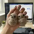 Positive Potato Amigurumi Pattern step 1 - construction progress