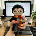 Harry Potter Amigurumi Pattern step 1 - construction progress
