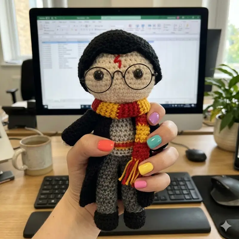 Complimentary Intermediate crochet pattern: Harry Potter Amigurumi Pattern - Simple to follow guide