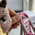 Baby on a Walk Amigurumi Pattern step 2 - assembly progress