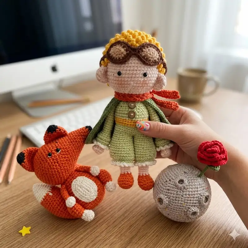 Complimentary Intermediate crochet pattern: Little Prince Amigurumi Pattern - Simple to follow guide