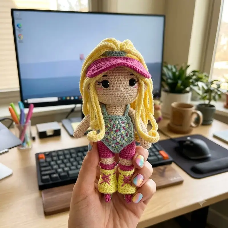 Complimentary Intermediate crochet pattern: Barbs Amigurumi Pattern - Simple to follow guide