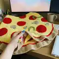 Pizza Blanket Pattern step 1 - construction progress