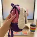 Plush Backpack Bunny Amigurumi Pattern step 3 - details and accessories