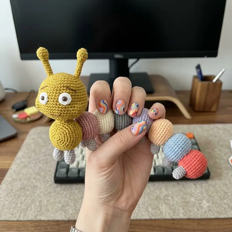 Complimentary Intermediate crochet pattern: Worm Amigurumi Pattern - Simple to follow guide