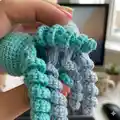 Crochet Octopus Amigurumi Pattern step 2 - assembly progress