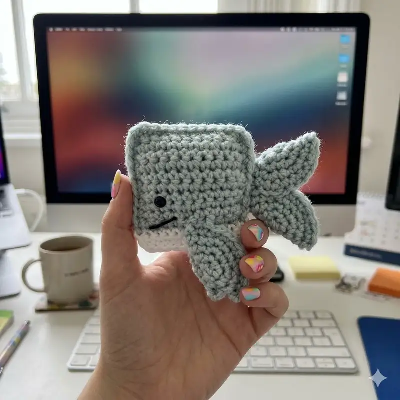 Complimentary Beginner Friendly crochet pattern: Ragdoll Pocket Whale Amigurumi Pattern - Simple to follow guide