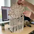 Star Dreamcatcher Pattern step 2 - assembly progress