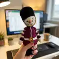 Henry the Guard Amigurumi Pattern step 3 - details and accessories