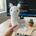 Layla the Llama Amigurumi Pattern step 1 - construction progress