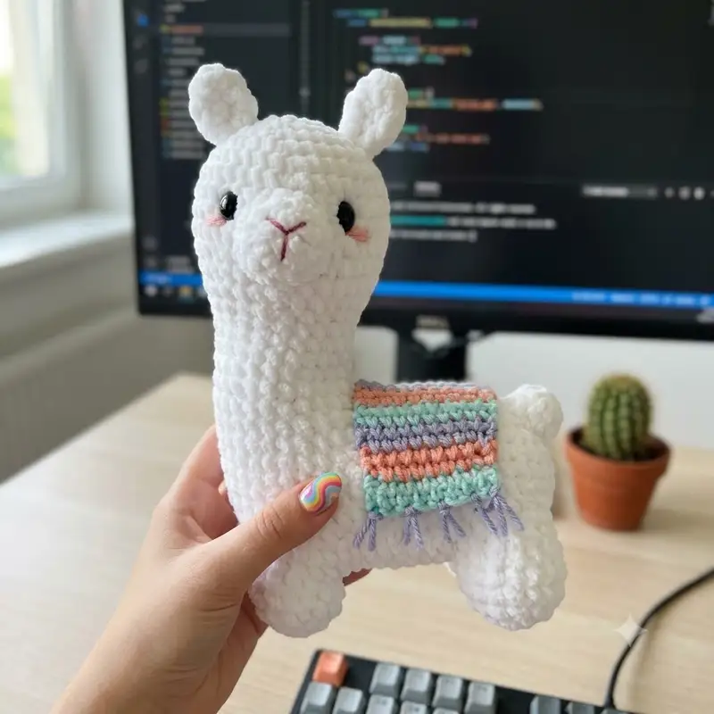 Complimentary Intermediate crochet pattern: Layla the Llama Amigurumi Pattern - Simple to follow guide