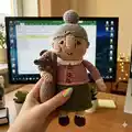 Grandma Amigurumi Pattern step 1 - construction progress