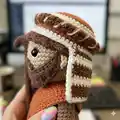 Shepherd, Bull and Donkey Amigurumi Pattern step 2 - assembly progress