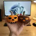 Pumpkin for Halloween Amigurumi Pattern step 1 - construction progress