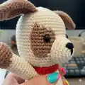 Puppy Chip Amigurumi Pattern step 3 - details and accessories