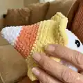 No Sew Ghosts Wearing Hats Amigurumi Pattern step 3 - details and accessories
