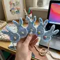Bunny Garland Pattern step 1 - construction progress