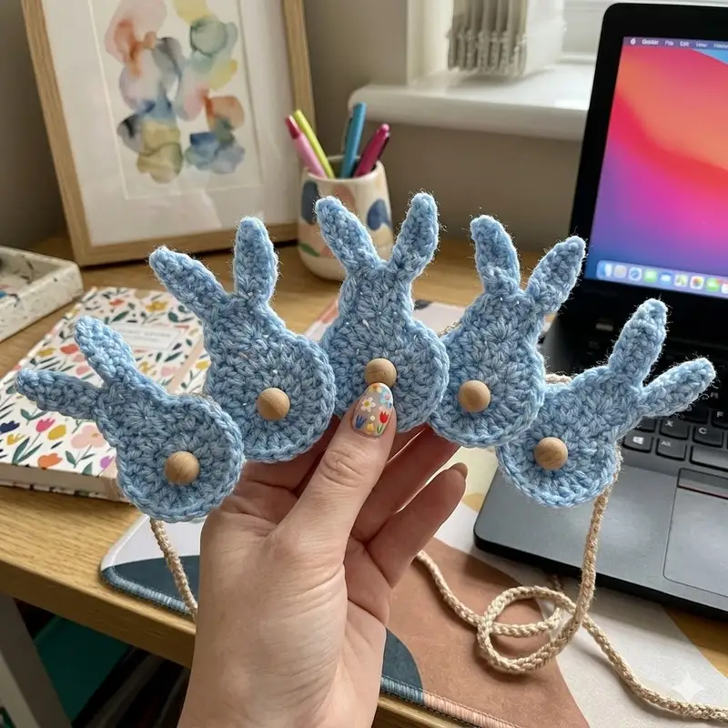 Complimentary Beginner Friendly crochet pattern: Bunny Garland Pattern - Simple to follow guide