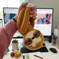 Samantha the Sloth Amigurumi Pattern step 4 - final assembly and finishing