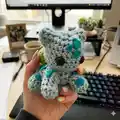 Bulbasaur Amigurumi Pattern step 1 - construction progress